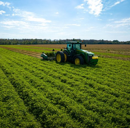 tractor in field